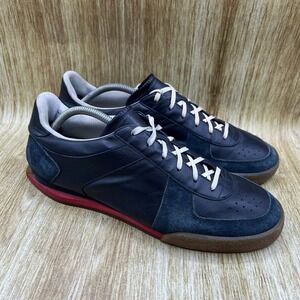 Givenchy Set3 Sneakers Men's Size 11 EU 44 Navy Blue Leather GAT Style Italy Low